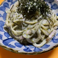 Snapdishの料理写真:海苔のクリームパスタ|よーこさん