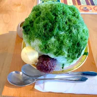 Snapdishの料理写真:谷中銀座CRAFT SAKE STAND の抹茶かき氷🍧|yumyum😋さん