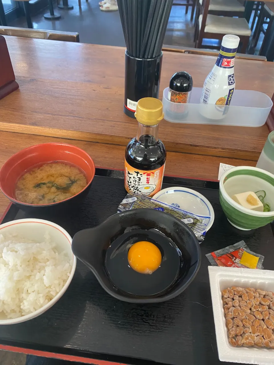 街かど屋林寺店の納豆TKG朝食|タカちゃんさん