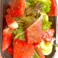 Snapdishの料理写真:Watermelon salad|Kareem Boogieさん