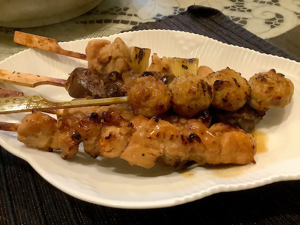 今日におつまみ『焼き鳥』😋|アライさんさん