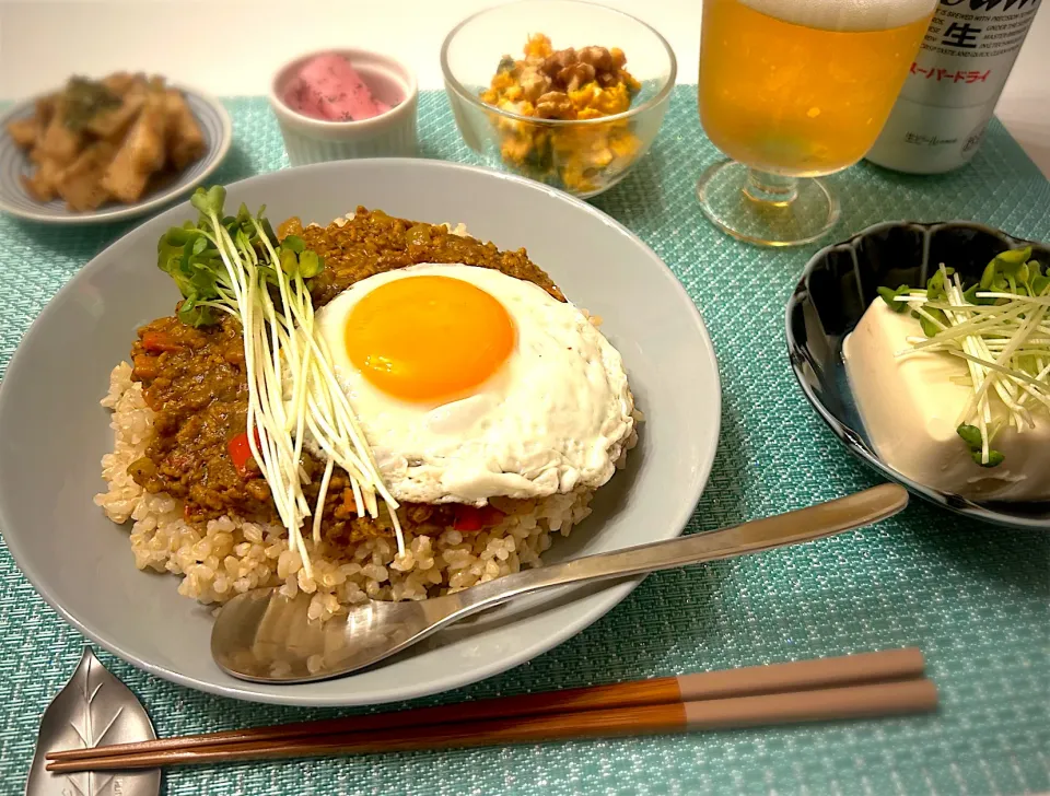 スパイス効かせたドライカレー|じゃんさん