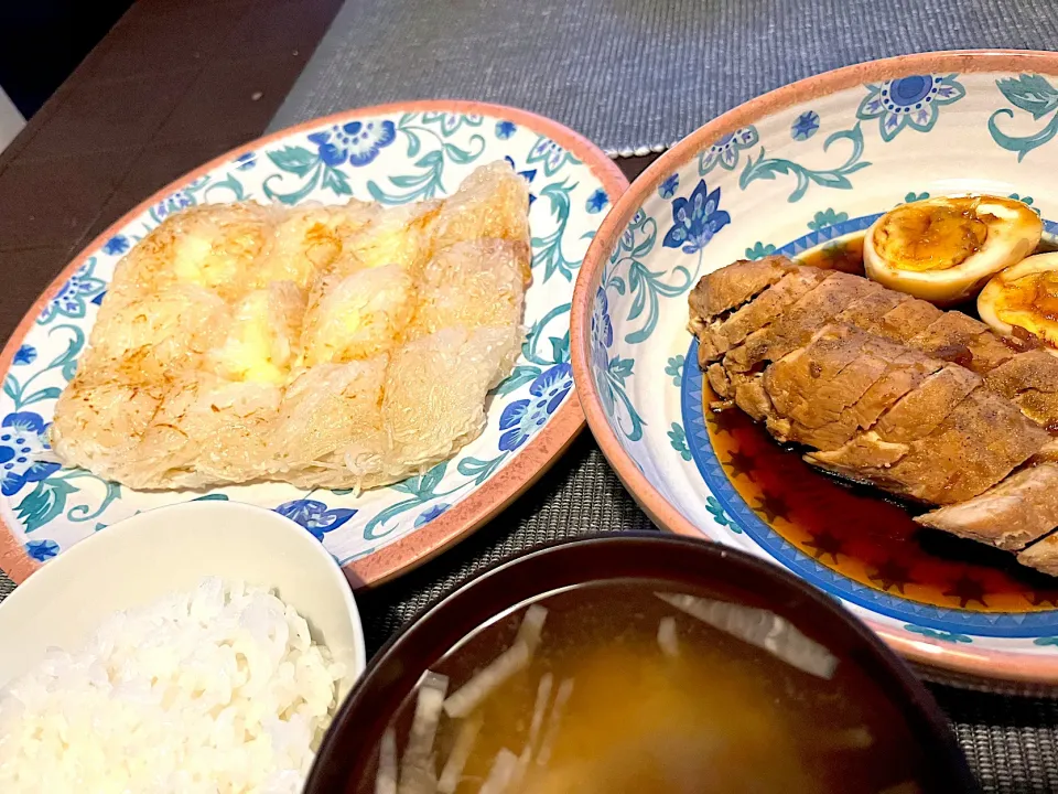 大根もちと鶏胸肉チャーシュー！|きなこさん