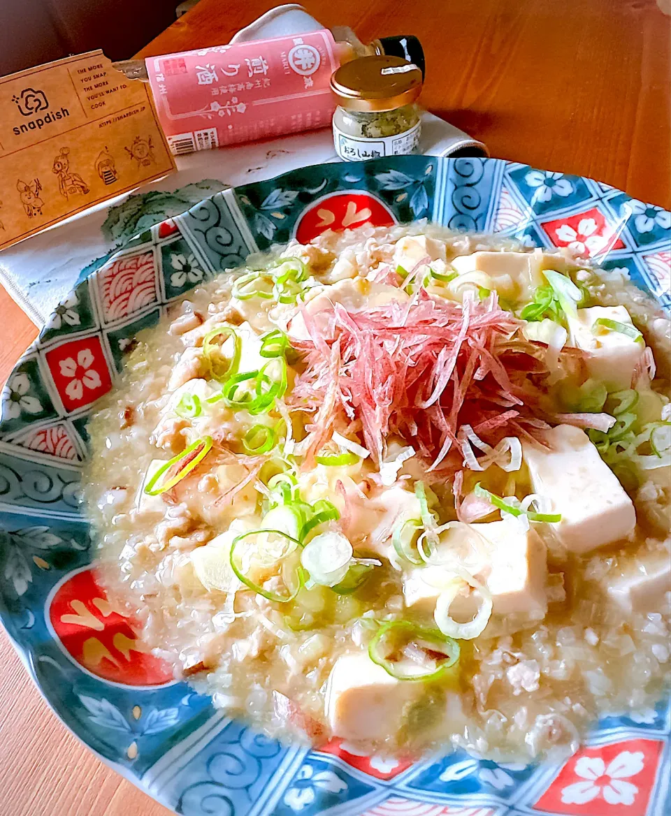 にゃんぺこさんの料理 煎り酒とおろし山椒の白麻婆豆腐|にゃんぺこさん