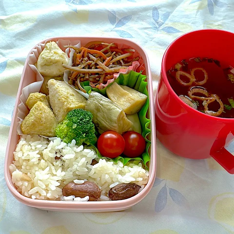 鶏の柚子胡椒焼きと白茄子の焼き浸し弁当|ゆっきーさん