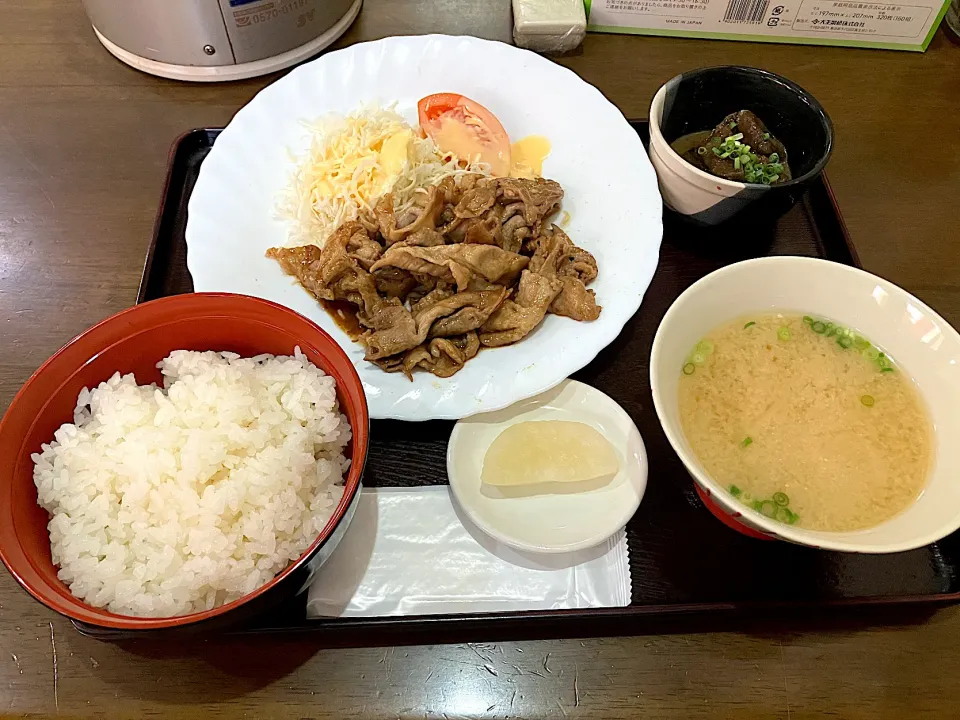 しょうがやき定食|しのぶさん