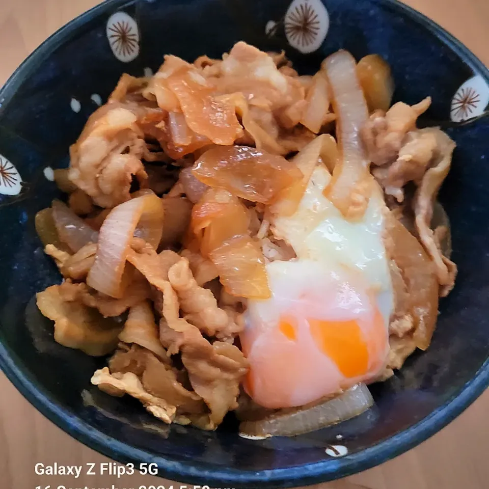 Snapdishの料理写真:Fried pork belly wirh onions & soya sauce.|Cindy Hoさん