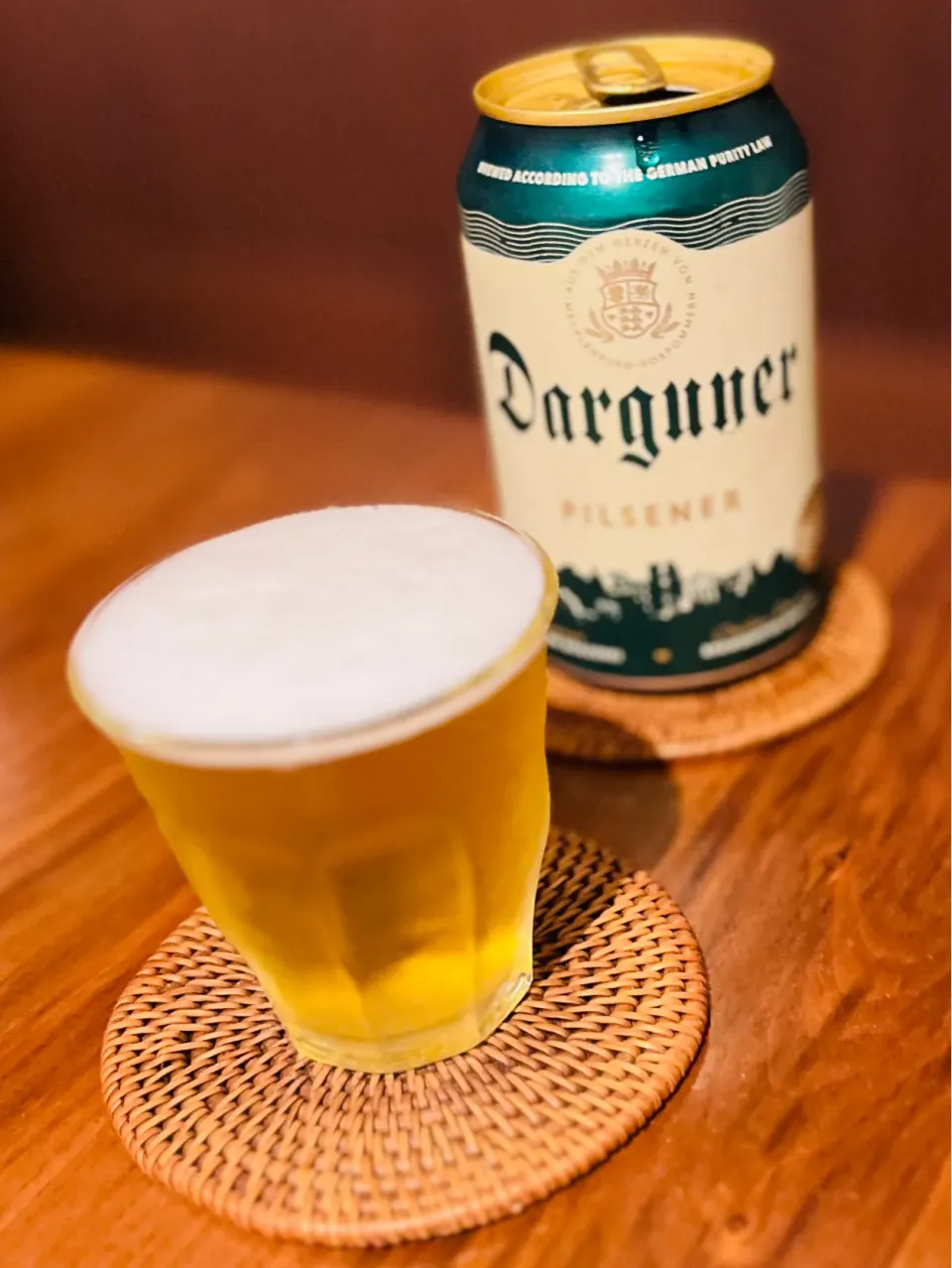 Snapdishの料理写真:ダルグナー ピルスナー🇩🇪 Darguner PILSNER 🍺月見で一杯🌕|アッコちゃん✨さん