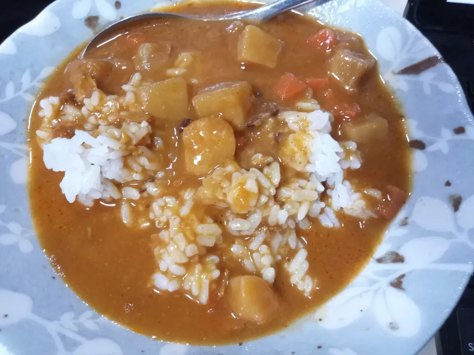 Snapdishの料理写真:トップバリュの甘口レトルトカレーライス|darkbaronさん