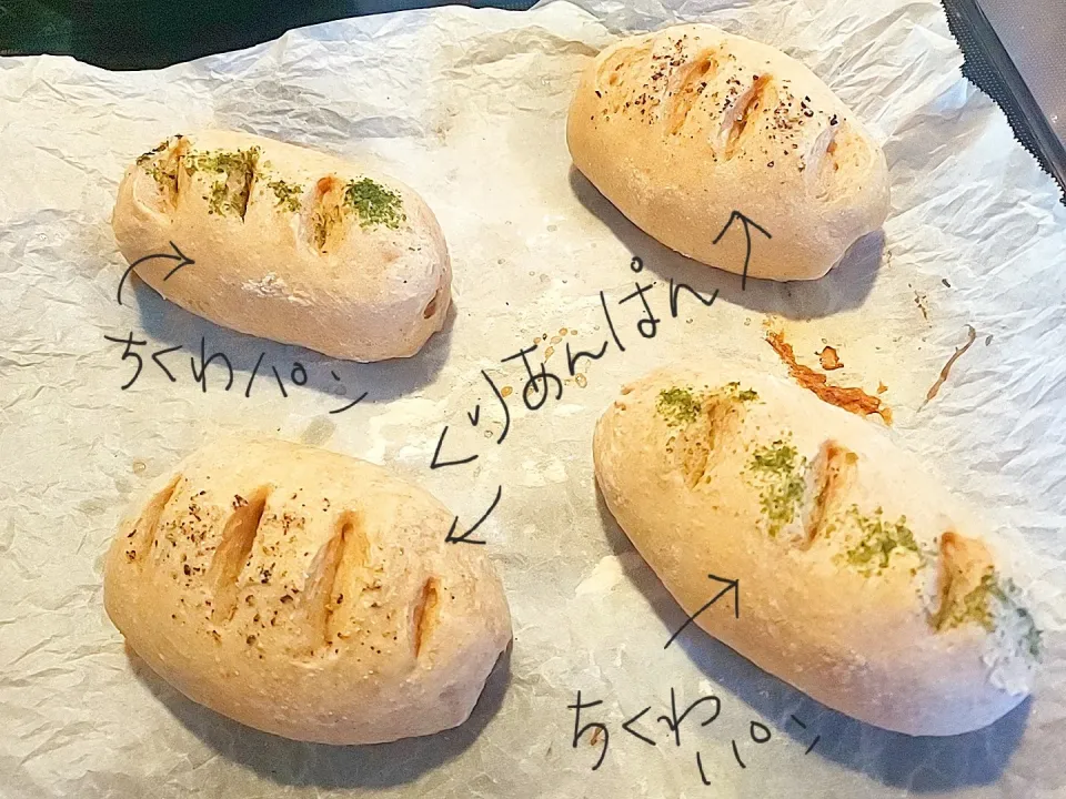 昨日の夜仕込み、有るもの中につめたパン🍞😅|Keiさん