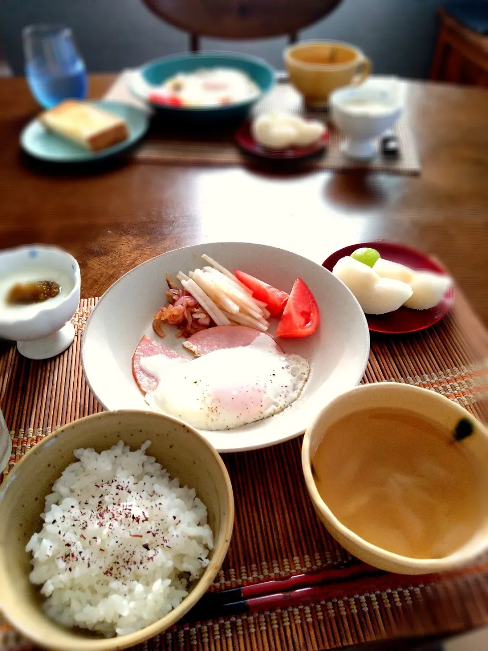 朝ごはん🌄！|まめころさん