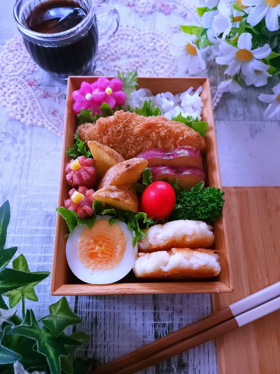 Snapdishの料理写真:白身魚フライ弁当|sugar beansさん