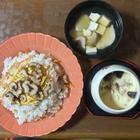 Snapdishの料理写真:ちらし寿司、茶碗蒸し、お吸い物|まっちゃんさん