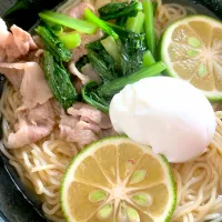 Snapdishの料理写真:すだち香る✴︎冷やしラーメン🍜|maricomさん