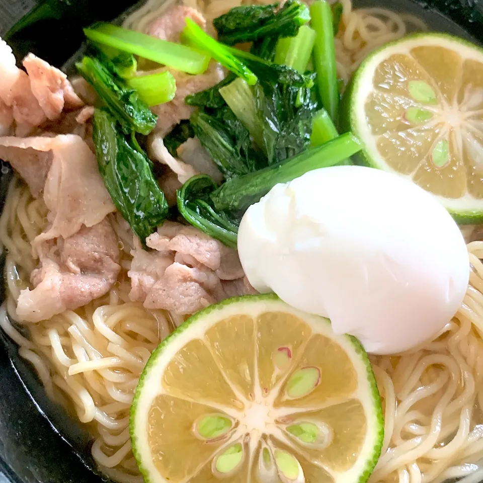 Snapdishの料理写真:すだち香る✴︎冷やしラーメン🍜|maricomさん