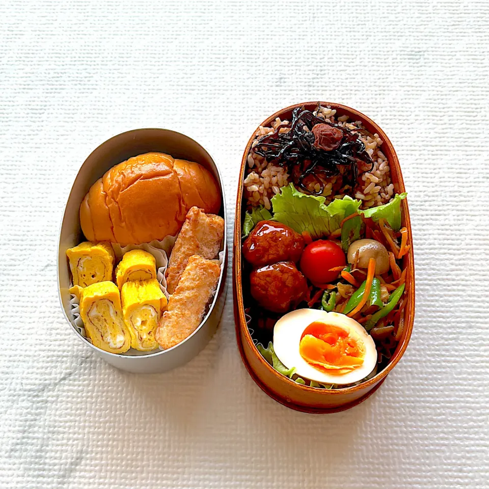 今日のオット弁当と、高２ムスメ弁当。|chi.aさん