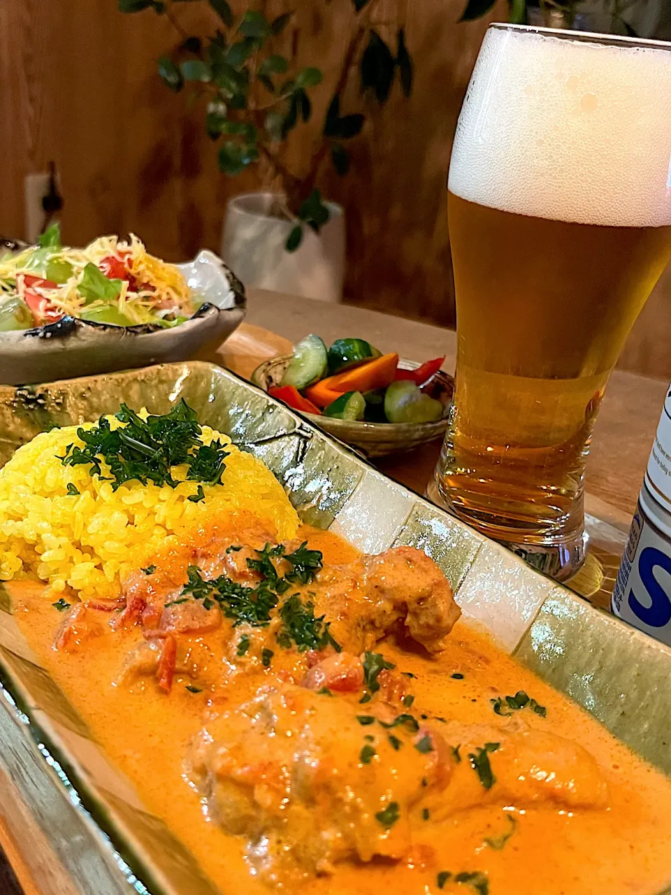 グリルのダッチオーブンで作った　バターチキンカレー|izunさん