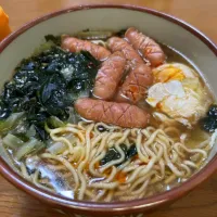 Snapdishの料理写真:マルちゃん正麺🍜、醤油味❗️(^_-)✨