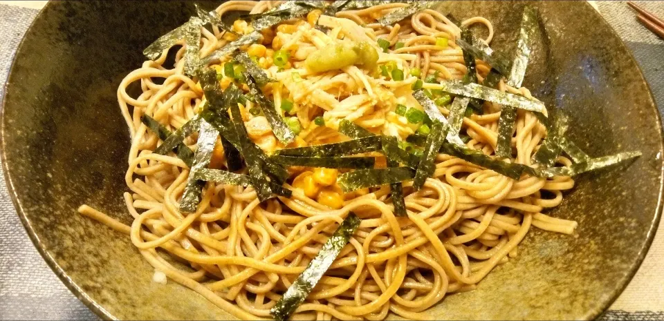 '24．9/22
今夜はおろし納豆えのき十割蕎麦😋|たえさん