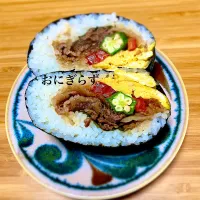 Snapdishの料理写真:おにぎらず|mogyumogyuさん