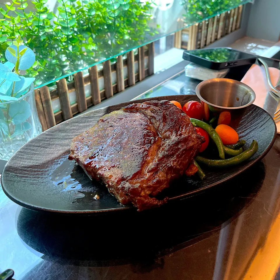 Grilled aust grain fed ribeye|skyblueさん