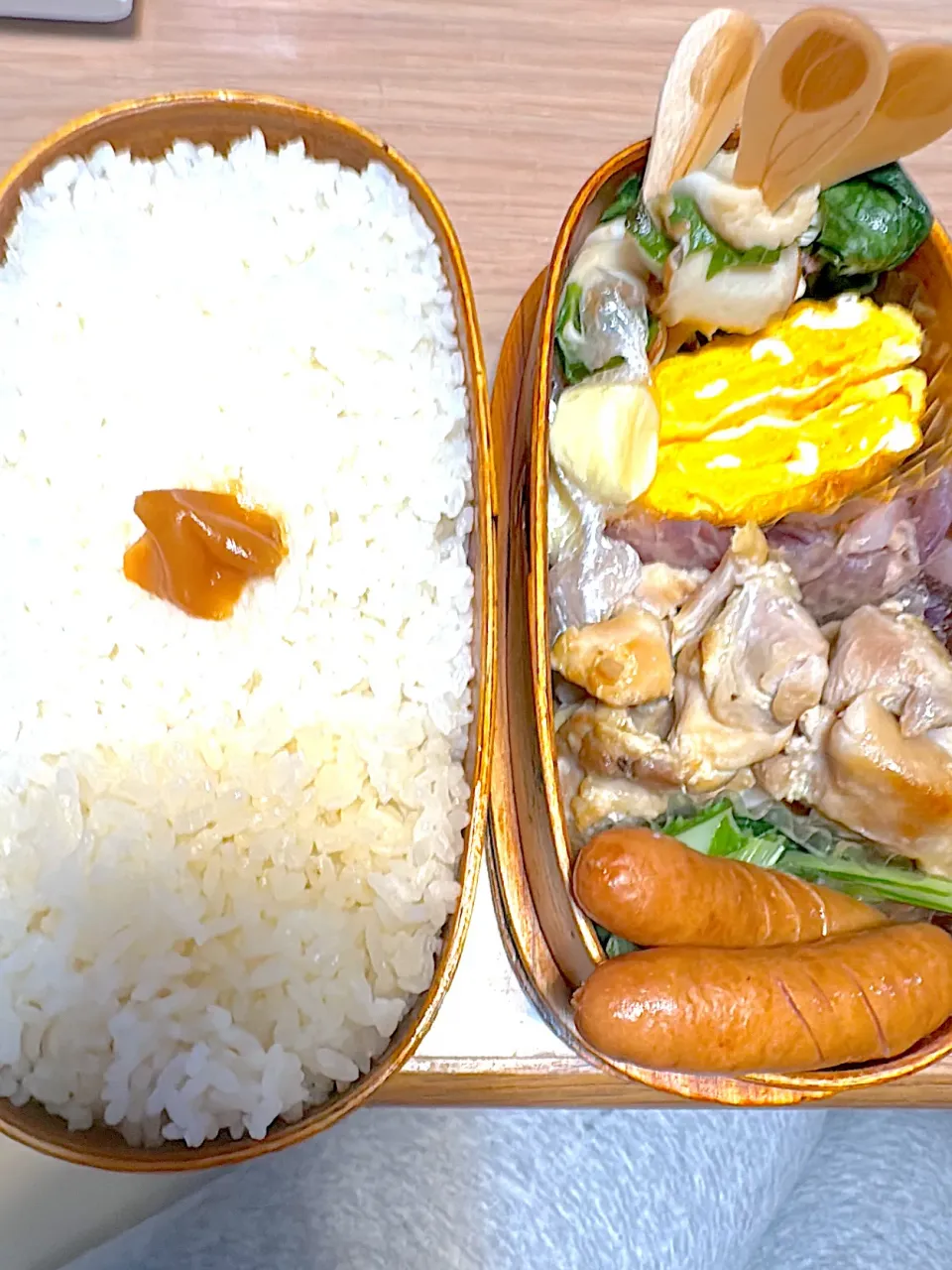 鶏の塩焼き弁当🍱|ふみふみさん