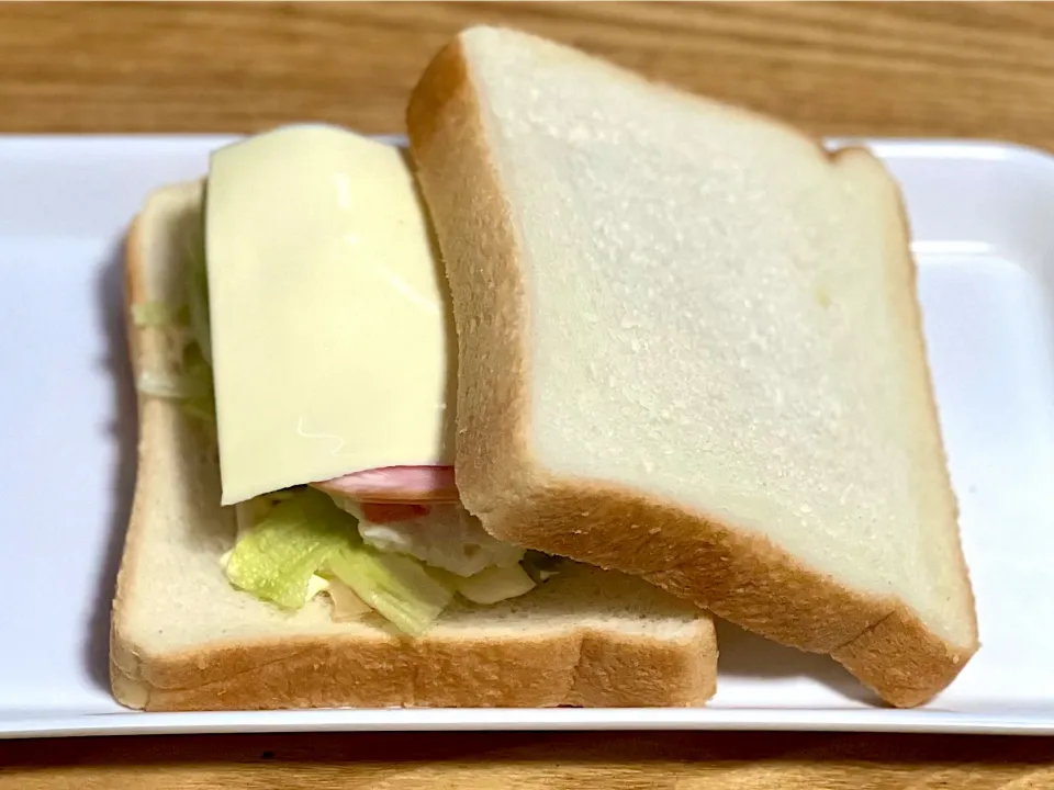 ☆ハムチーズポテトサラダサンド|まぁたんさん