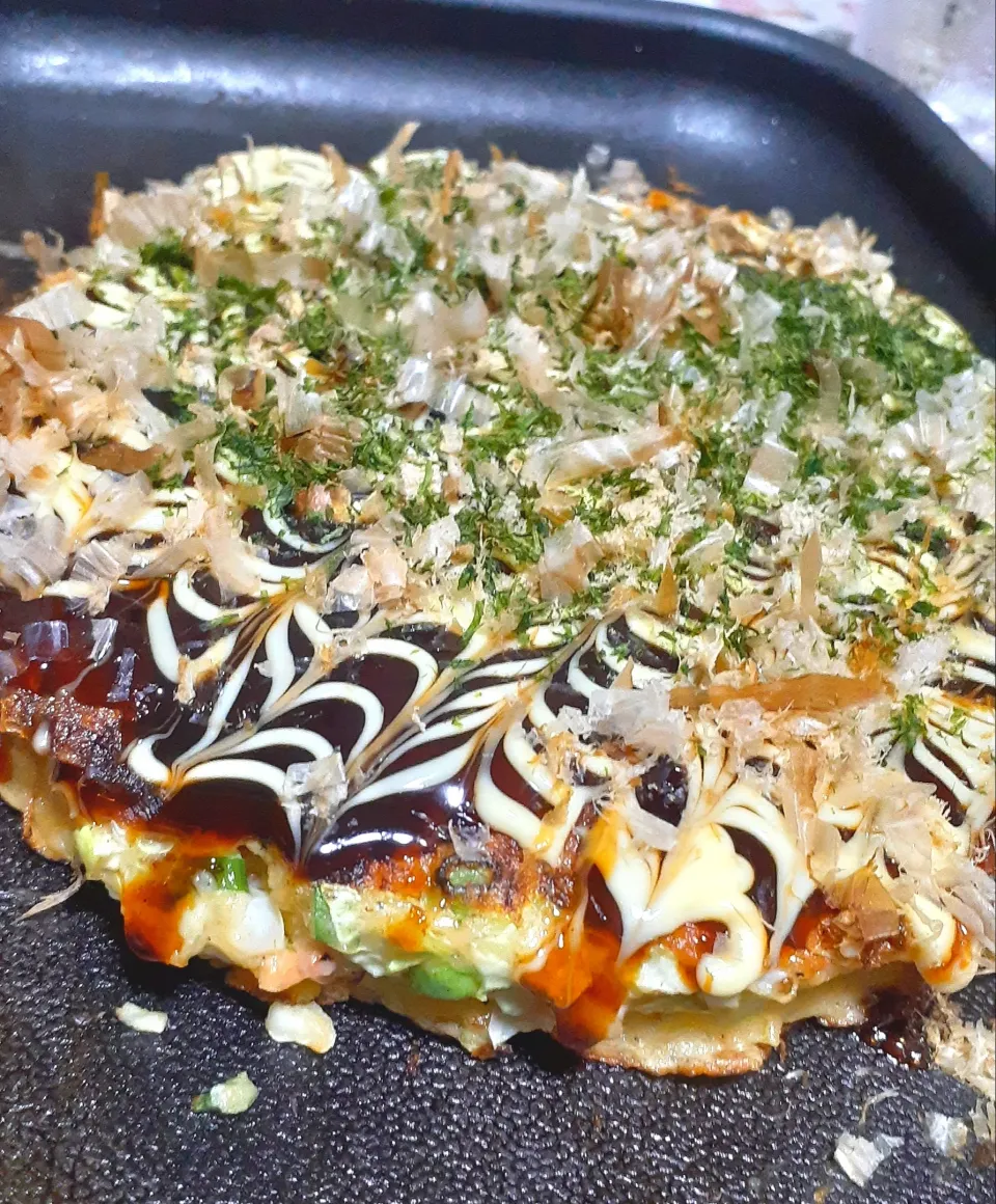 Snapdishの料理写真:お好み焼きミックス～✴️|びせんさん