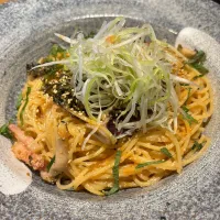 Snapdishの料理写真:高菜、しめじ、明太子のパスタ|まっちゃんさん