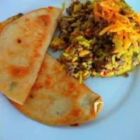 Dirty Rice &  Cheesy Jalapeno tortillas|J Annさん