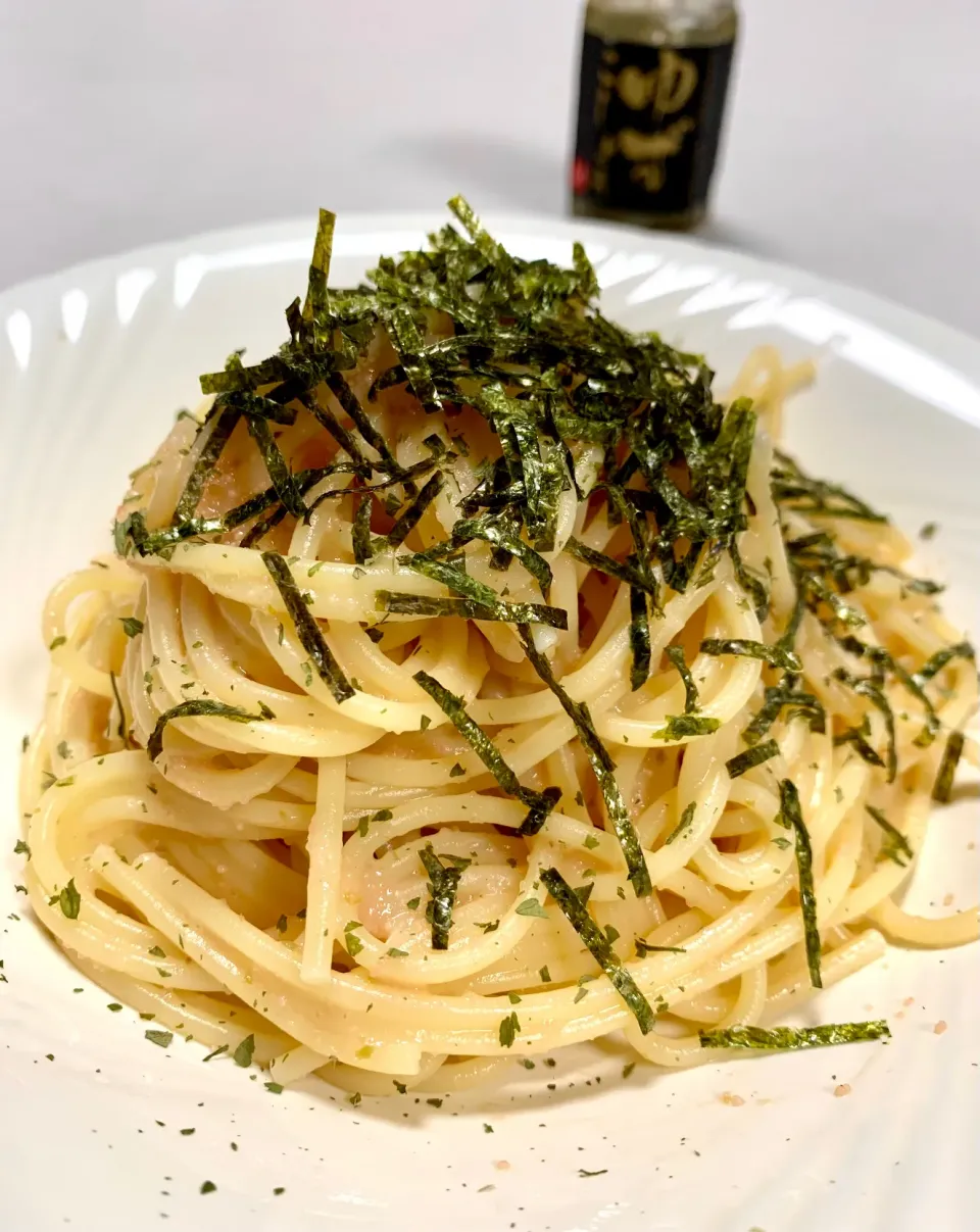 Japanese style salted pollock roe pasta with a hint of yuzukosho|gonbenさん