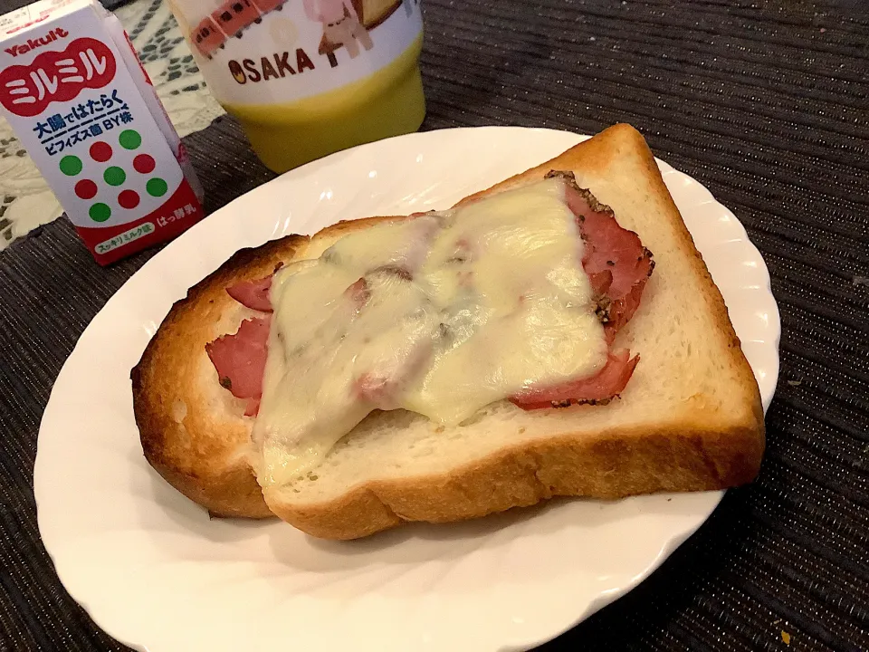 ローストビーフチーズトースト😋|アライさんさん