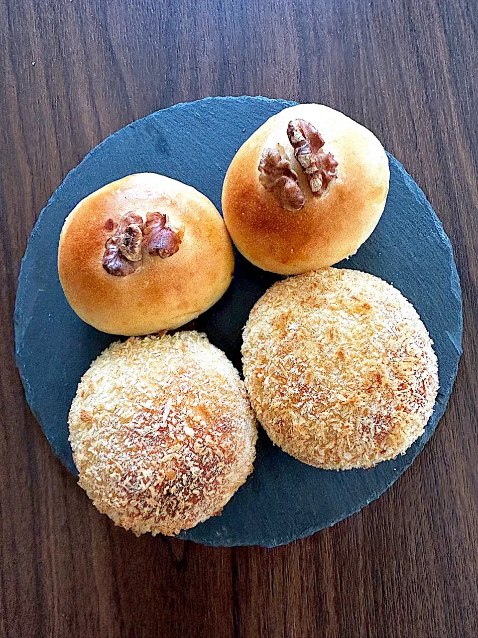 作りおきパン🍞あんぱんと揚げないカレーパン焼いてみたよ✨|やっちさん