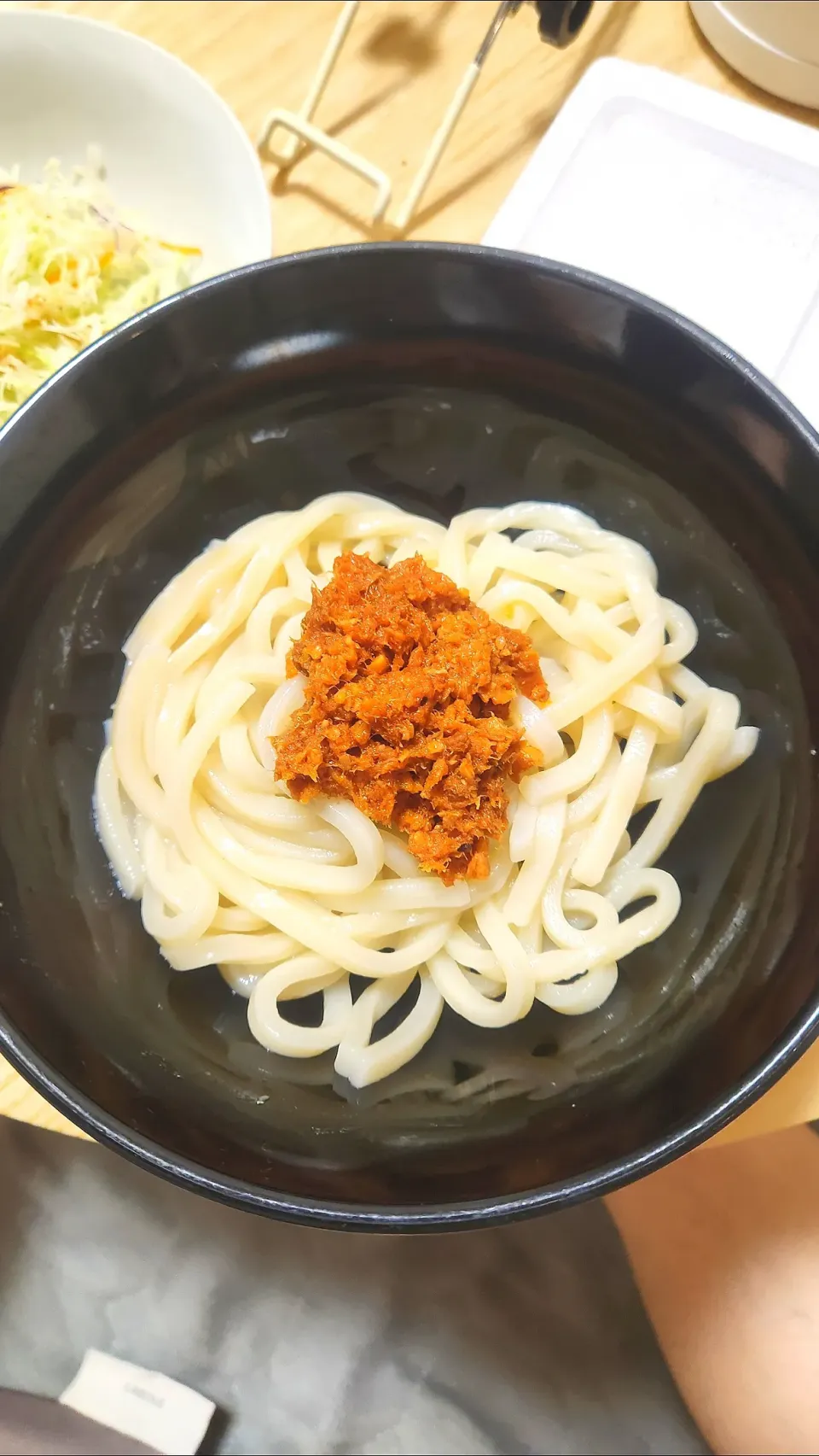 さば味噌ラー油うどん|すばるさん