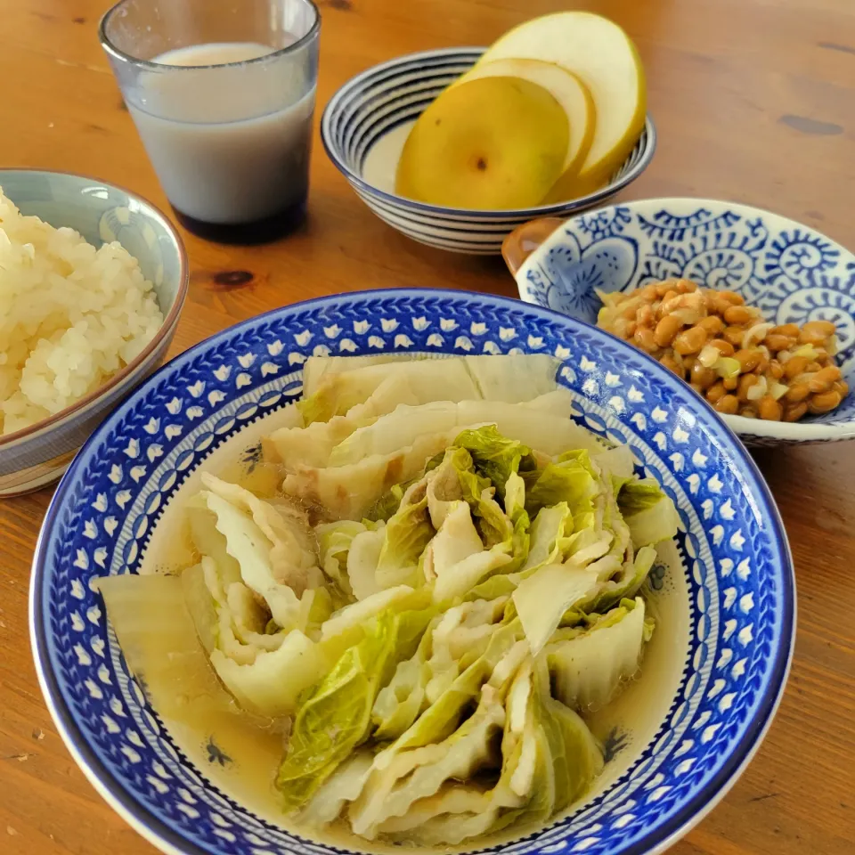 残り物で朝ごはん|あんさん