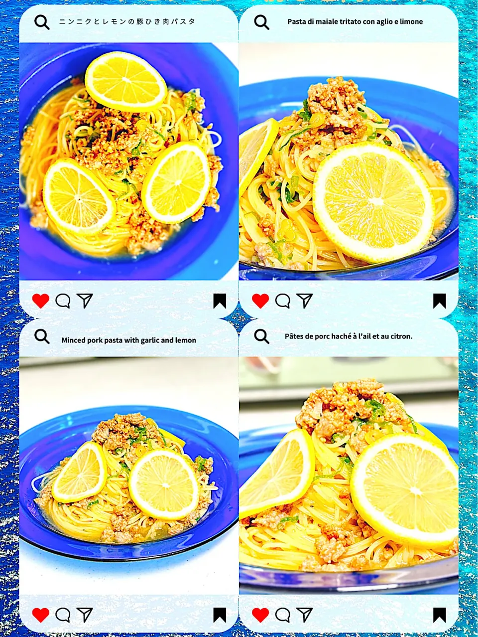 Snapdishの料理写真:ニンニクとレモンの豚ひき肉パスタ|ta2ya_ta2yaさん