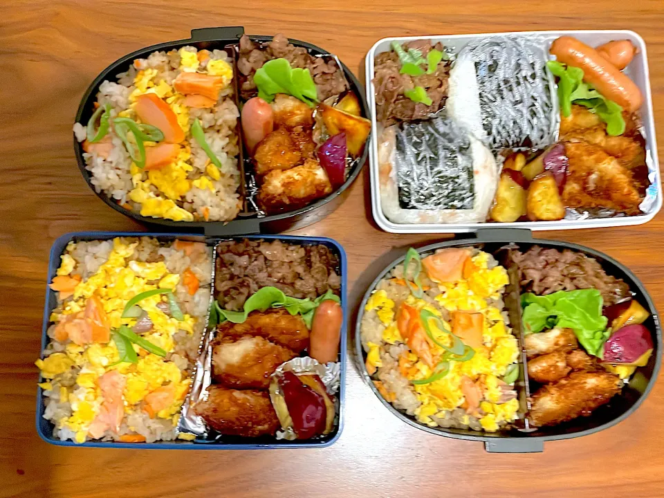 Snapdishの料理写真:双子高校生弁当🍱＋兄、弟|み〜さんさん