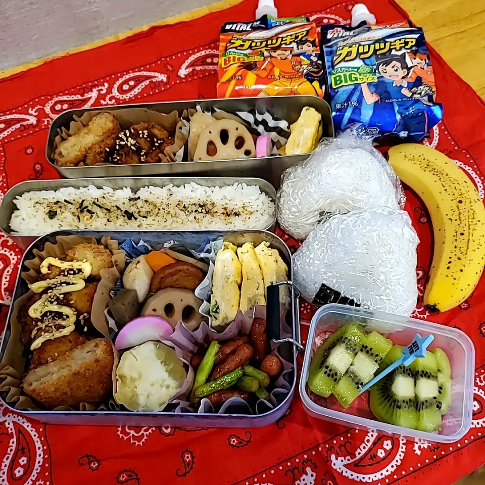 先日の新人戦弁当➕夫弁当🍱(載せ損ね)|〇yuicoro〇さん