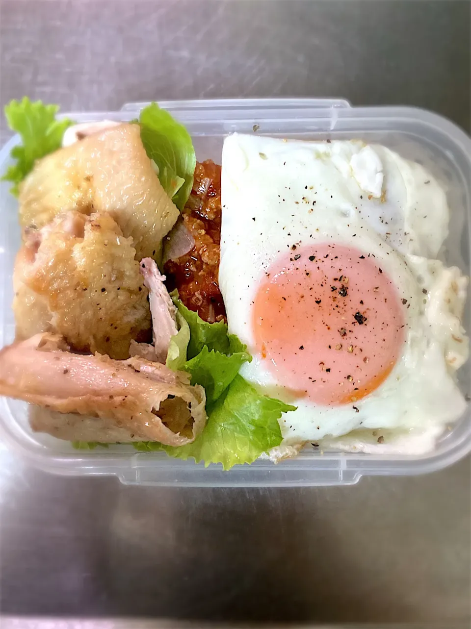 Snapdishの料理写真:残り物弁当🍳|danharuさん