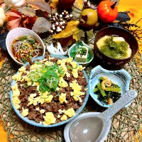 Snapdishの料理写真:そぼろ丼|さっちびさん