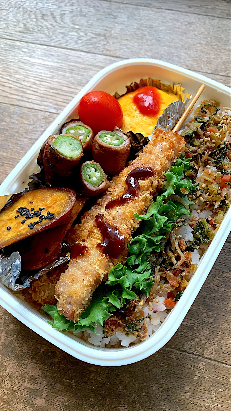 串カツ弁当|よーこ🍅さん