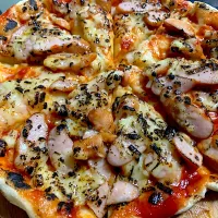 Snapdishの料理写真:お手製ウインナーピザ🍕|kyoさん