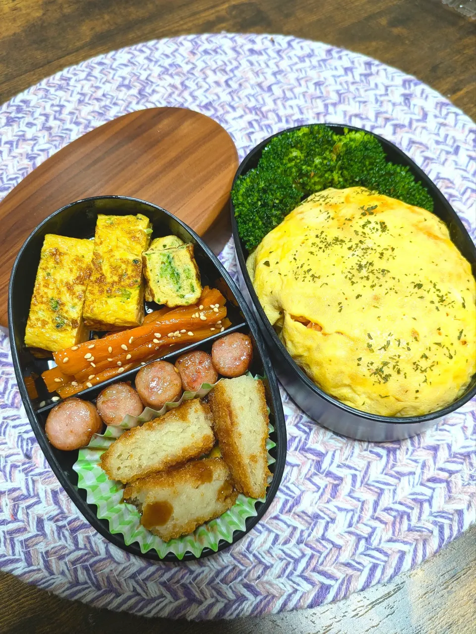 体育祭オムライス弁当🍱|クークマさん