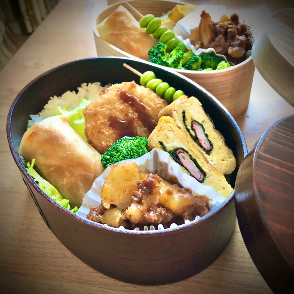 Snapdishの料理写真:春巻き弁当|gentle___moonさん