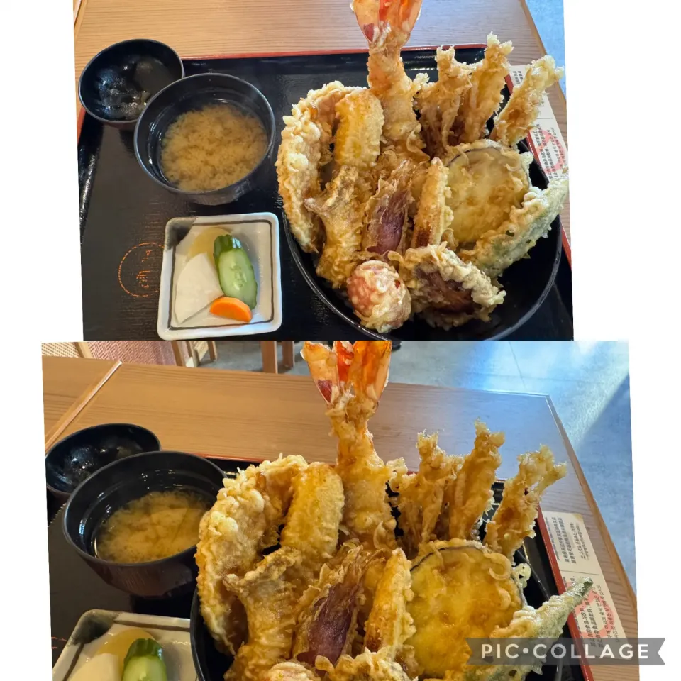 Snapdishの料理写真:本日の小田原出張ランチ。二八蕎麦　正庵さんの天丼を。これが旨い！美味しくいただきました。|sniper66さん