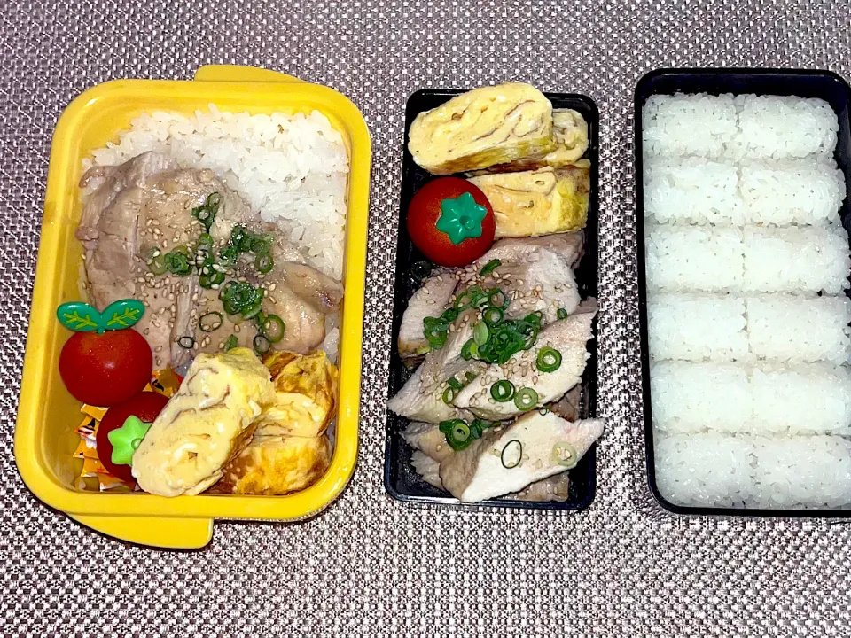 Snapdishの料理写真:チキンソテー弁当|ズボラグータラ主婦さん