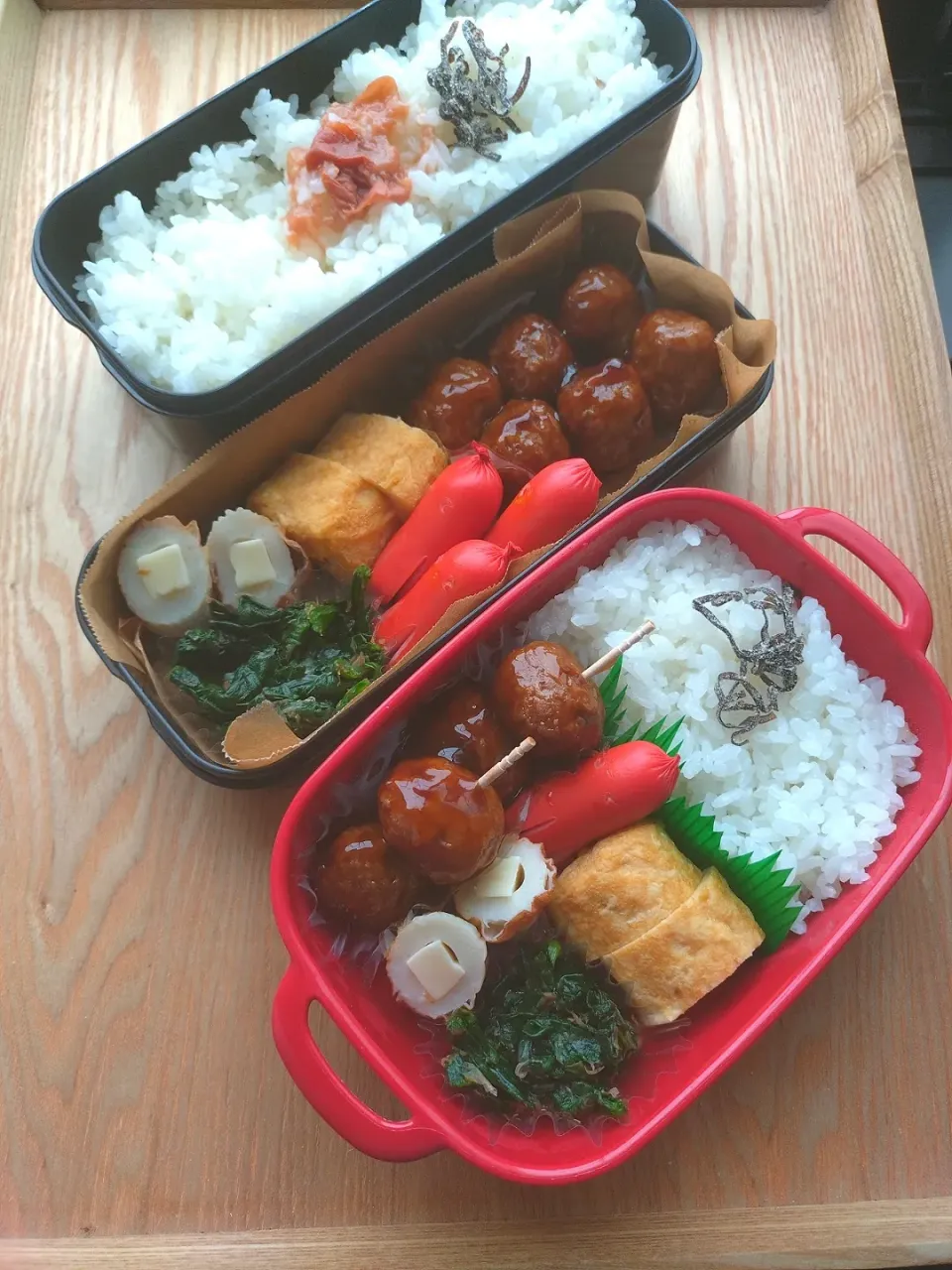 夫と娘のお弁当|みわさん