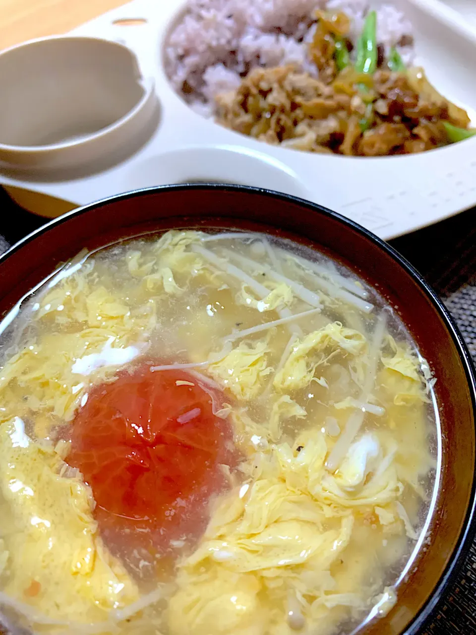 湯むきトマト🍅の、マルゴトスープ✨　　　　　　　　たまにこんな料理が作りたくなります🙇‍♀️✨|Haruさん