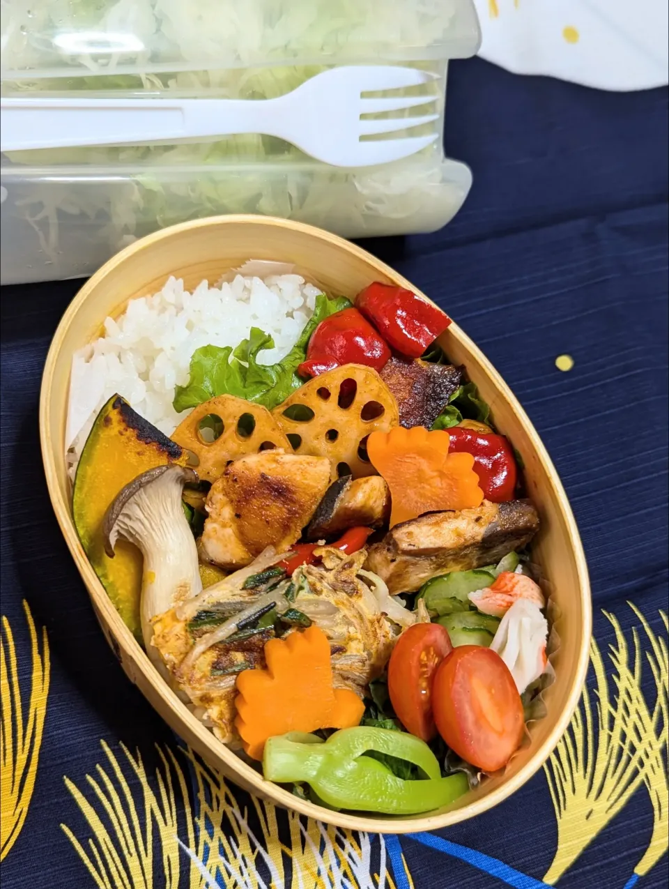 本日のお弁当〜ぶりとれんこんの甘酢あん弁当|f.1125beさん