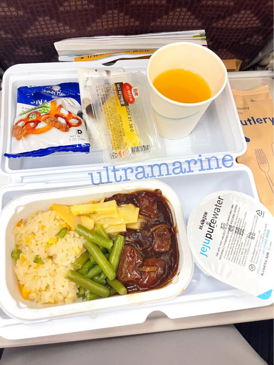 ＊済州航空の機内食♪＊|ultramarineさん